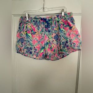 Lilly Pulitzer Nylon Dancing on the Deck Run Around Shorts XL